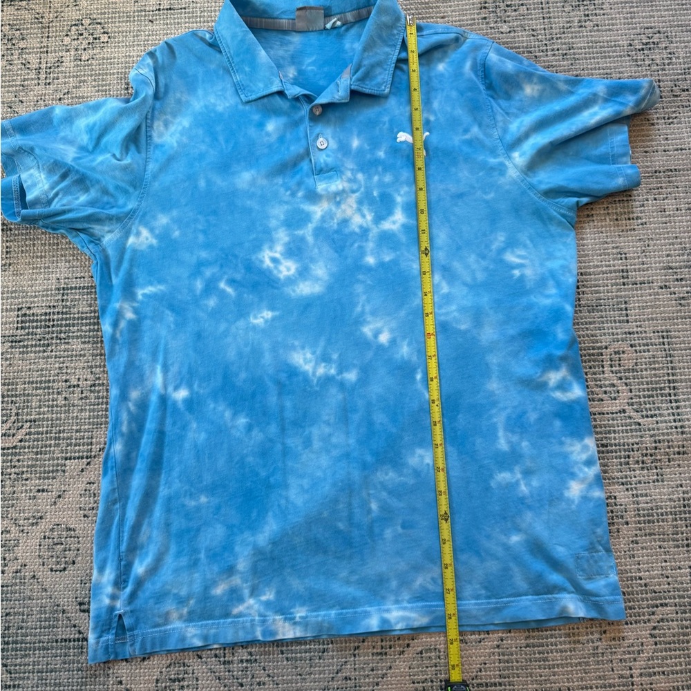 Puma Tye Dye Golf Shirt Large - Picture 3 of 5
